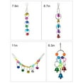 thumbnail image 2 of Parrot Bell Toy Creative Funny Colorful Bird Cage Bell Parrot Hanging Bell, 2 of 10