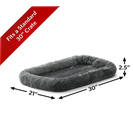 MidWest Homes For Pets QuietTime Pet Bed & Dog Crate Mat, Gray, 30u0022