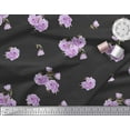 thumbnail image 2 of Soimoi Cotton Voile Fabric Leaves & Peony Floral Decor Fabric Printed Yard 42 Inch Wide, 2 of 5