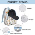 thumbnail image 4 of Rustic Farmhouse Chicken Print Travel Backpack – Comfortable Carrying Vintage Backpack with Durable Oxford Material and Anti-theft Multifunctional Design for Daily Commuting and Outdoor Activities, 4 of 4
