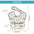 thumbnail image 4 of Hirioo America Landmarks for Baby Waterproof Pocket Bib Adjustable Closed for Babies Toddlers with Large Pocket 6-24Months, 4 of 8