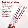 thumbnail image 2 of Princeton Velvetouch Series 3900 Synthetic Brush - Blooms, Long Handle, Size 12, 2 of 7
