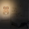 thumbnail image 2 of Yayeee 2-Pack Plug in LED Night Lights with Light Sensors Motion Detectors, Red Geometric, 2 of 7
