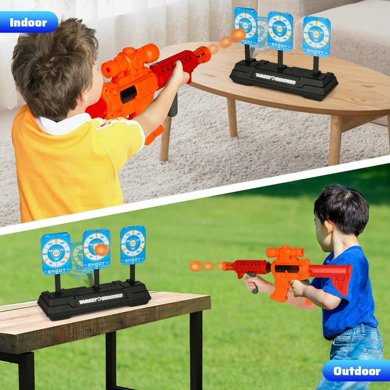 Huge Wave Digital Shooting Targets Set with Foam Dart Blaster
