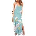 thumbnail image 1 of SMihono Robes Bohèmes d'Été Femmes Grande Taille Mode Femmes Décontracté Col en V Robes Imprimées Été Robe Sans Manches à Enfiler, 1 of 6