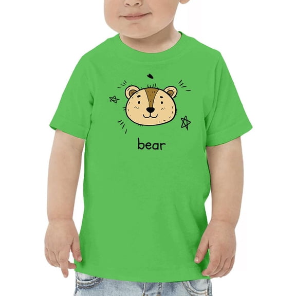 Cute Little Bear Face T-Shirt Toddler -Image by Shutterstock, 3 Toddler