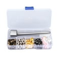 thumbnail image 1 of Mini Grommets,Grommets 4.5mm Plated Copper Grommet Tool Kit Grommet Eyelet Power Packed Performance, 1 of 14