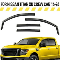 Extra Durable Window Deflectors In-Channel Window Visors Rain Guards Fit for Nissan Titan XD 2016-2024 Crew Cab, Sun Visors, Wind Vent Visors, vent shades, Exterior Car Accessories - 4 pcs. AG0750