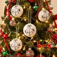 thumbnail image 2 of Leodye 1PCS Cotton Christmas Ball Pendant, Hanging Ornament for Xmas Tree and Indoor Holiday Scene Decoration -2.2 Inch, 2 of 6