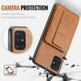 thumbnail image 2 of for Samsung Galaxy A71 4G Wallet Case with RFID Blocking Credit Card Holder,PU Leather Folio Flip Kickstand Handle Wrist Strap Shockproof Cover Women Men for Samsung Galaxy A71 4G Phone Case,Brown, 2 of 9