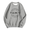 thumbnail image 4 of XIAOCHA Womens Psalms Verse Letter Print Sweatshirt Oversized Long Sleeve Crew Neck Pullover Sweatshirt Soft Faithful Worship Sweatshirts, 4 of 4