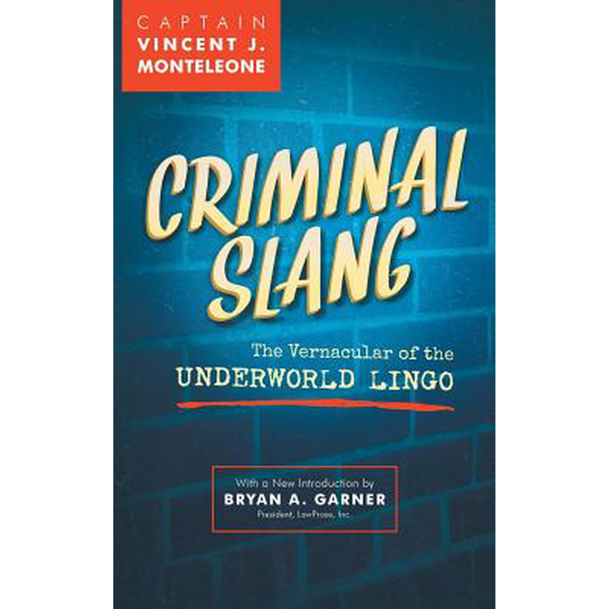 Criminal Slang: The Vernacular of the Underworld Lingo (Hardcover) by Vincent J Monteleone