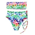 thumbnail image 2 of DOPI Women Bandeau Bandage Bikini Set Push-Up Brazilian Swimwear Beachwear Swimsuit, 2 of 6