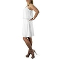 thumbnail image 2 of Spaghetti Strap Cut Out Back Lined Overlay Summer Crepe Dress, 2 of 4