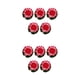 thumbnail image 1 of Flor de loto artificial Advancent 5 piezas color melocotón rojo bajo mantenimiento, 1 of 6