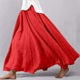 thumbnail image 2 of WENWU Women's Flowy Midi Skirt for Daily Wear and Party Versatile Styling Comfortable A Line Skirt with Elegant Design for All Seasons Leather Pleated Skirt Skirts for Women plus Size, 2 of 7