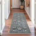 thumbnail image 3 of Alfombra Hallway Runner HY HAO YUN LAI vintage 2x6 con estampado floral azul, 3 of 6