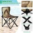 thumbnail image 4 of WOBOGO Cat in An Army Coat Camping Chair Convenient Four Corner Backrest Folding Stool Can Hold Up to 220lbs, 4 of 8