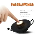 thumbnail image 3 of Facon Rotatable RV Puck Light, 3-Inch Recessed Mount Down Light with Push Switch, Adjustable LED RV Reading Light, 12Volts Interior Light for RV Camper Trailer Motorhome, 3 of 7