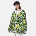 thumbnail image 5 of Sigee Football Doodle Print UPF50+ Men's Sun Protection Hoodie Shirt SPF UV Shirt Long Sleeve Fishing Outdoor Lightweight, S-3XL, 5 of 9