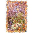 thumbnail image 1 of Cuadros Decorativos Bordado completo Hilo de algodón ecológico 11CT Impreso Kit de punto de cruz para niña (ACC-820) Wdftyju de costura negro 4 estilos, 1 of 9