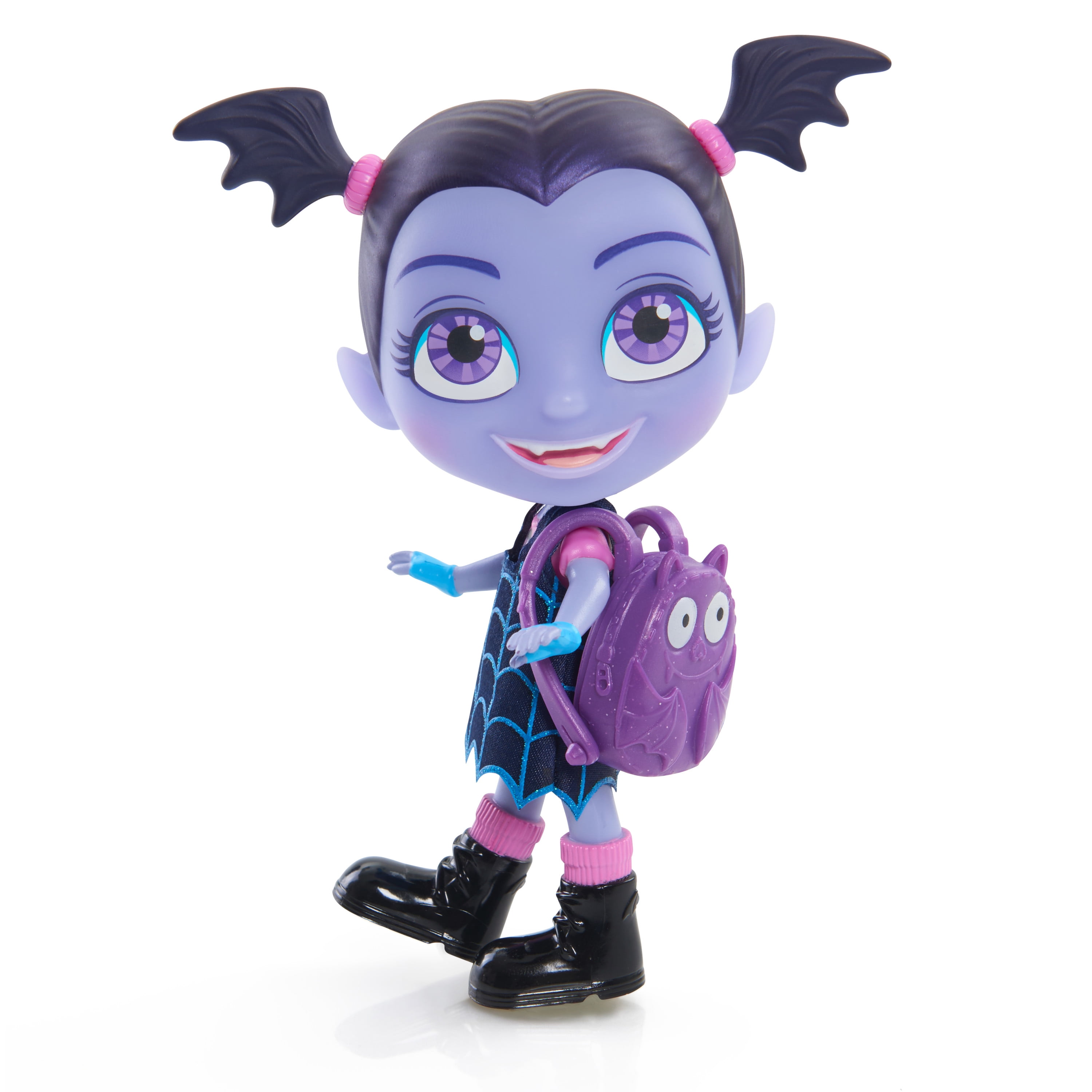 Disney Jr Vampirina 3" Figure Vampire Girl Purple Toy Backpack  New Just Play