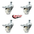 thumbnail image 2 of 3 Inch Nylon Swivel 10mm Threaded Stem Caster Set with Total Lock Brake SCC, 2 of 2