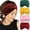 Bright Color, variant on PTSPLLMY Extra Wide Headbands for Women Non-Slip, 7'' Large Twist Knotted Stretchy Wraps Head Bands Hair Accessories, 4 Pack, Black