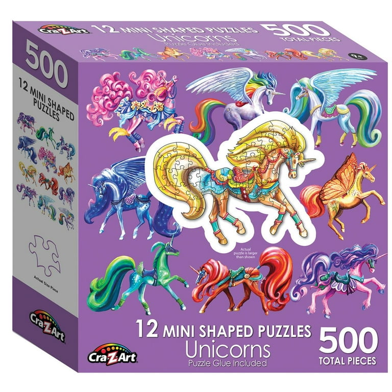 500, Djeco, Unicorn Garden, Kawa - Rare Puzzles