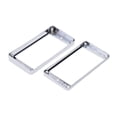 thumbnail image 2 of Labymos Chrome-Plated Plastic Guitar Pickup Frame Mounting Ring for LP Guitar Silver, 2 of 7