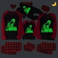 thumbnail image 3 of Pijamas familiares a juego de Navidad, conjunto de pijamas rojos, luminosos, cómo brillan los copos de nieve, 3 of 3