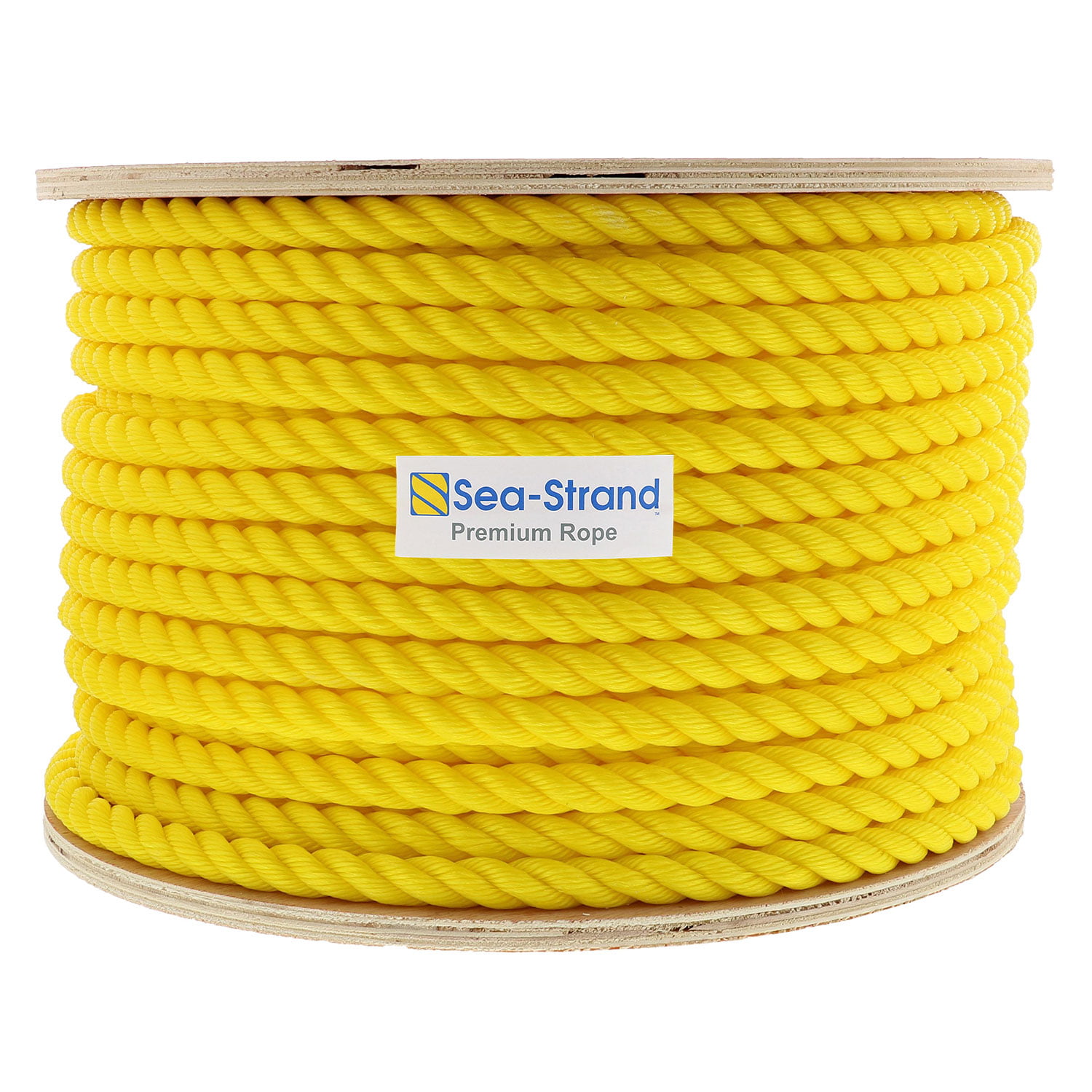 Wellington 3/8" X 50' Yellow Twisted Poly Pro Economy Tie Down Rope 30646 for sale online 