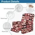 thumbnail image 6 of Renewold Couch Cover Recliner Comfy Chair Cover for Recliner 4 Pieces Anti-Slip Single Seat Couch Slipcover Stretch Furniture Protector for Valentine's Day Decor, Heart Patchwork Black Red, 6 of 8