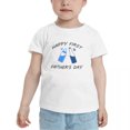 thumbnail image 2 of Happy First Father's Day Funny Toddler T Shirts for Boys Girls (White, 3T), 2 of 5