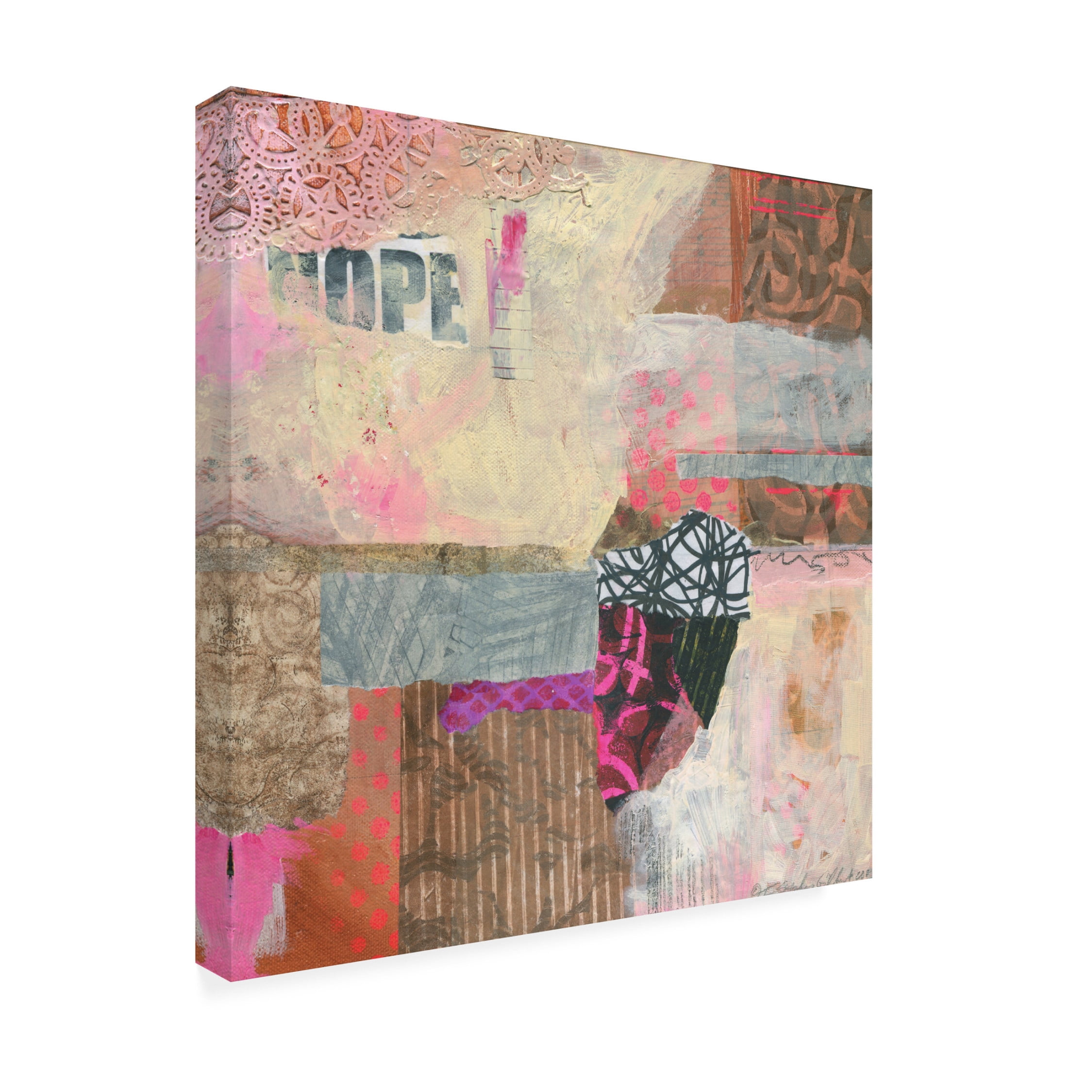 Canvas Wall Art - Fiona Stokes Gilbert 'Nope' Wall Art for Living Room, Bedroom, or Office Décor by Trademark Fine Art - 24 x 24 Inches