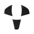 thumbnail image 1 of Marco de volante de la fibra de carbono Marco de ajuste de la cubierta del vehículo Pegatina de vehículos Accesorios interiores Reemplazo para 14-18 FIT, JAZZ Inevent VI014513-00, 1 of 7