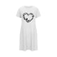 thumbnail image 5 of Camisón corto de talla grande para mujer, camisón de manga corta con estampado de pecho a la moda, camisón para mujer, 5 of 7