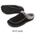 thumbnail image 2 of Pantuflas de algodón Hombre Cálido Prevención de accidentes Pareja al aire libre (39) Negro, 2 of 9