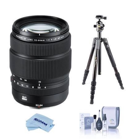 GF 32-64mm f/4 R LM WR Lens Bundle with Vanguard VEO 2 GO 235CB Carbon Fiber Tripod ProOptic Cleaning Kit Cleaning Cloth