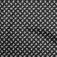 thumbnail image 1 of oneOone Rayon Black Fabric Medical Dress Material Fabric Print Fabric By The Yard 56 Inch Wide, 1 of 5