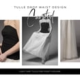 thumbnail image 3 of David’s Bridal, The Edit by DB Studio Women's Formal Strapless Drop Waist Dress, Full Length, Tulle, 3 of 8