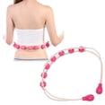 thumbnail image 4 of Back Massage Roller Rope,  Handle Portable Adjustable Length Manual Massage Roller Strap Reduce Stress 7 Rollers Reduce Pain  For Leg, 4 of 8