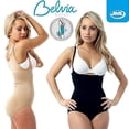 thumbnail image 2 of Belvia Shapewear Slimming Bodysuit, Beige (XXX-Large) Belvia 0467, 2 of 4