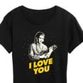 thumbnail image 3 of Star Wars - Valentine Princess Leia I Love You - Women's Short Sleeve Graphic T-Shirt, 3 of 5