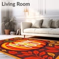 thumbnail image 2 of ODIKA 5'x7' Machine Washable Non-Slip Area Rug, Seasonal Blessings Squash Doorway Accent High Traffic Rug, Orange, 509677, 2 of 7