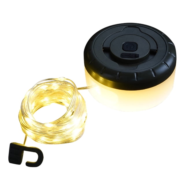 LED Camping Lantern with String 2 in 1 Rechargeable Camping