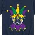 thumbnail image 3 of Instant Message - Mardi Gras Pug - Toddler & Youth Short Sleeve Graphic T-Shirt, 3 of 6