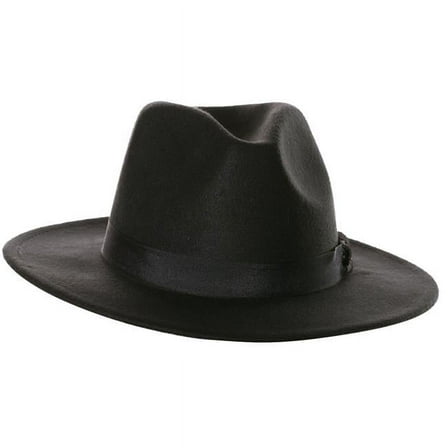 Morris Costumes Black Fedora Hat - Adult