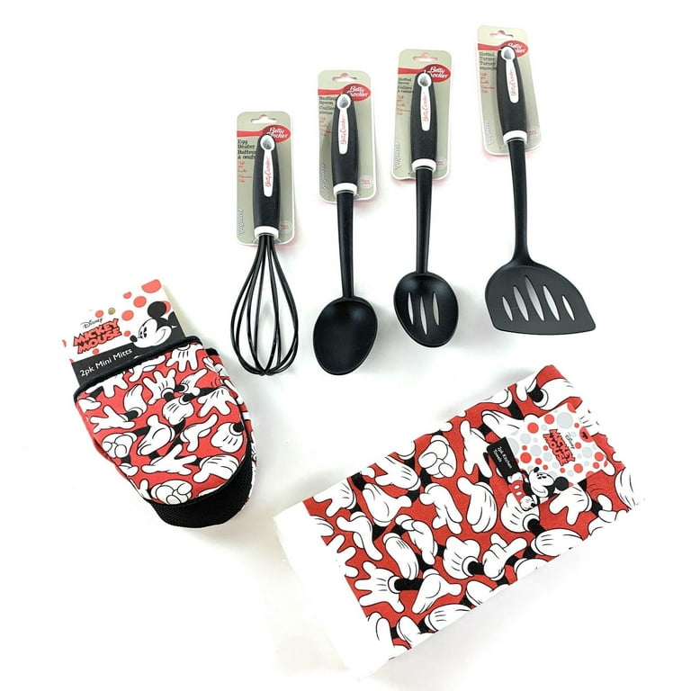Disney Kitchen Gift Set! Oven Mitts + Towels + Cooking Tools! Mickey &  Mouse Set with Gift Box! 
