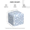 thumbnail image 4 of Balery Gray White Floral Porta Pañuelos de Cuero con Estampado – Funda Moderna Cuadrada para Caja de Pañuelos, Dispensador 5x5x5'', 4 of 7